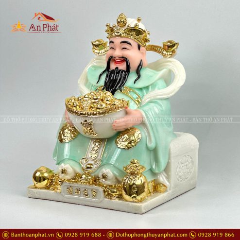 tuong than tien than tai da cao cap xanh ngoc t0191 4