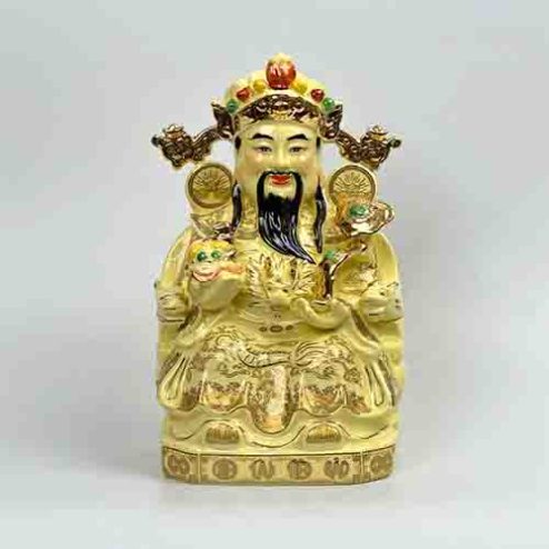 Tượng Thần Tiền Thần Tài Sứ Phát Ngà Bát Tràng Cao Cấp T0204