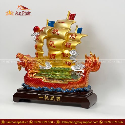 Tượng Thuyền Thuận Buồm Xuôi Gió Phong Thuỷ VP0130