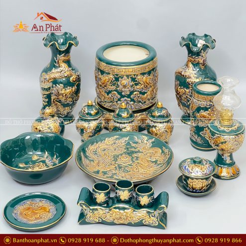 bo do tho cao cap ve vang 24k xanh luc bao gs1261 5