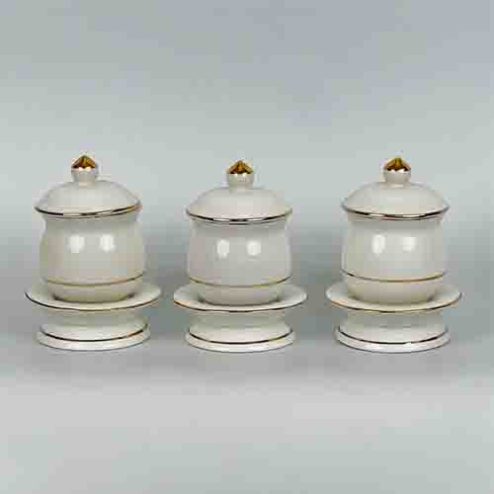 Chóe Thờ Men Giả Đá Trắng GS1224