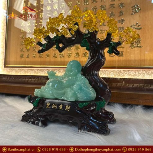 cay thach anh di lac da xanh phong thuy decor vp0139 3