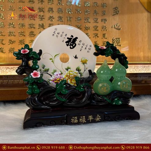 dia ngoc ho lo xanh phong thuy decor vp0141 4