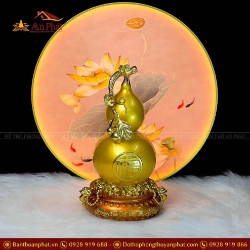 ho lo chau bau vang phong thuy decor vp0138 4