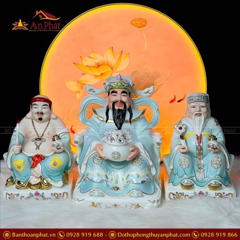 tuong than tai su duc hoa xanh cao cap bo 3 ong t0244 5