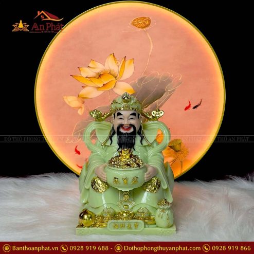 tuong than tai than tien da xanh ngoc cao cap t0224 5