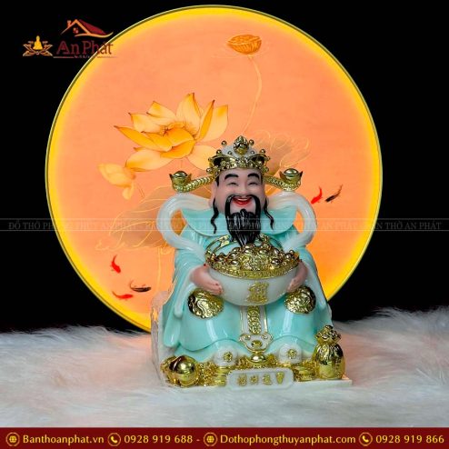 tuong than tai than tien da xanh ngoc cao cap t0254 4