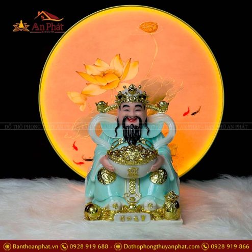 tuong than tai than tien da xanh ngoc cao cap t0254 5