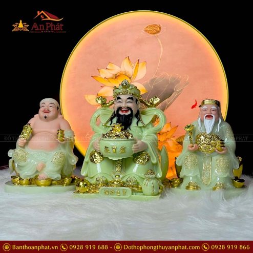 tuong than tai tho dia bo 3 ong da cao cap xanh ngoc t0223 4