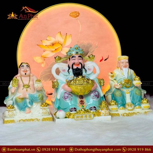 tuong than tai tho dia bo 3 ong da cao cap xanh t0220 3