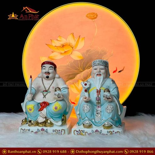 tuong than tai tho dia su duc hoa xanh bo 2 ong t0243 4