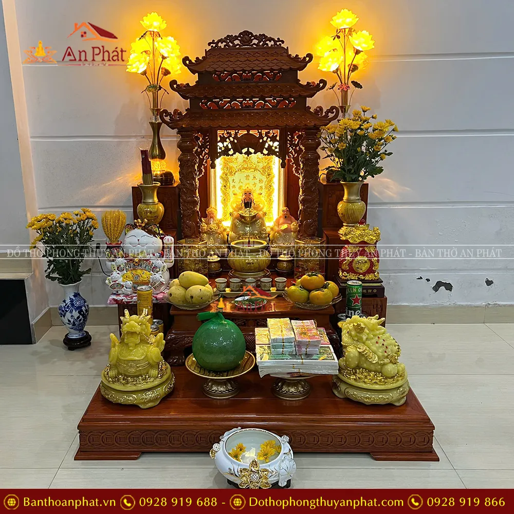 Ban Thần Tài Cao Cấp Đồ Thờ Đài Loan TT865 9 Ban Thần Tài Cao Cấp Đồ Thờ Đài Loan TT865