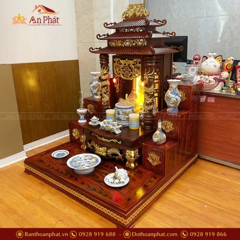 Ban Thần Tài Đẹp 3 Mái Đồ Thờ Men Rạn TT863 7 ban than tai dep 3 mai do tho men ran tt863 4