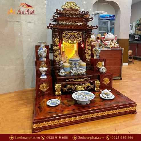 Ban Thần Tài Đẹp 3 Mái Đồ Thờ Men Rạn TT863 9 ban than tai dep 3 mai do tho men ran tt863 6