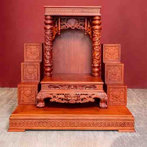Ban Thần Tài Gỗ Hương Hiện Đại TT876
