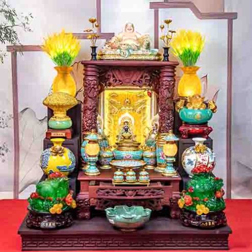 Ban Thần Tài Ông Địa Cao Cấp Đồ Thờ Nhập Khẩu TT890