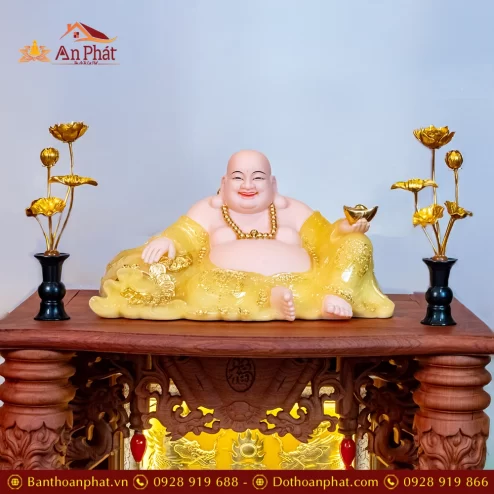 Ban Thần Tài Ông Địa Đồ Thờ Gấm Vàng Hoa Sen TT906 21 ban than tai ong dia do tho gam vang hoa sen tt906 10