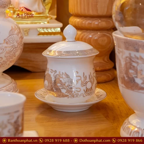 Bàn Thần Tài Ông Địa Đồ Thờ Trắng Hoa Sen TT894 44 ban than tai ong dia do tho trang hoa sen tt894 19