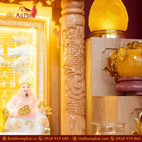 Bàn Thần Tài Ông Địa Đồ Thờ Trắng Hoa Sen TT894 47 ban than tai ong dia do tho trang hoa sen tt894 22