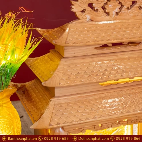 Bàn Thần Tài Ông Địa Đồ Thờ Trắng Hoa Sen TT894 50 ban than tai ong dia do tho trang hoa sen tt894 25