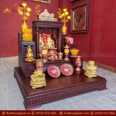 Bàn Thần Tài Ông Địa Gỗ Hương Đồ Thờ Nhập Khẩu TT892 26 ban than tai ong dia go huong do tho nhap khau tt892 3