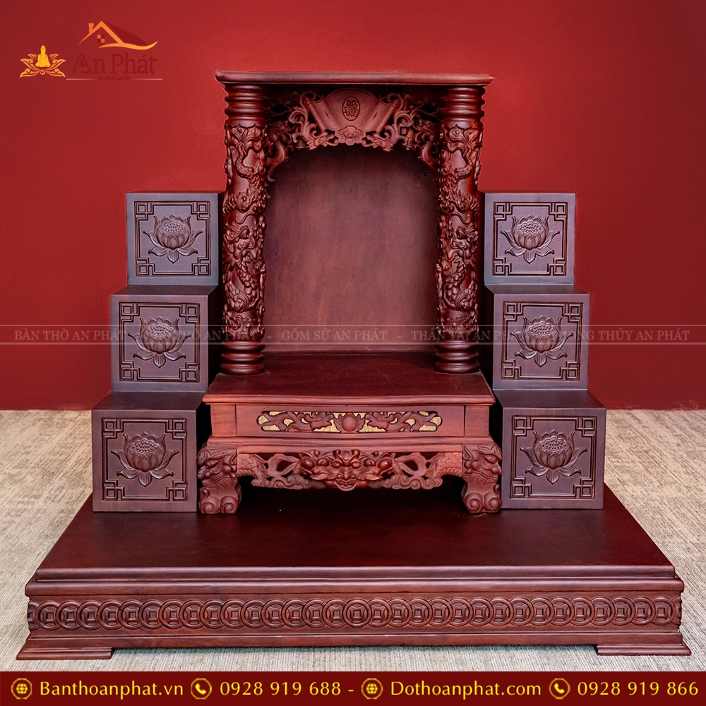 Ban Thần Tài Ông Địa Gỗ Hương TT881 15 Ban Thần Tài Ông Địa Gỗ Hương TT881
