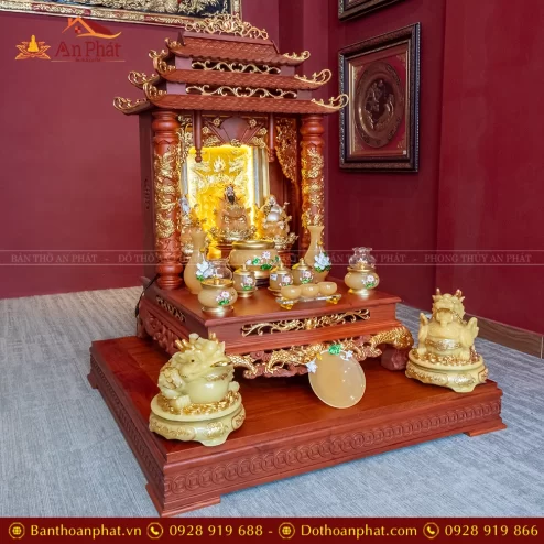 Ban Thần Tài Thổ Địa 3 Mái Đồ Thờ Nhập Khẩu TT887 25 ban than tai tho dia 3 mai do tho nhap khau tt887 3