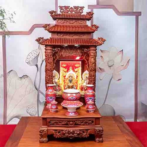 Ban Thần Tài Thổ Địa Cao Cấp Kèm Đồ Thờ TT891