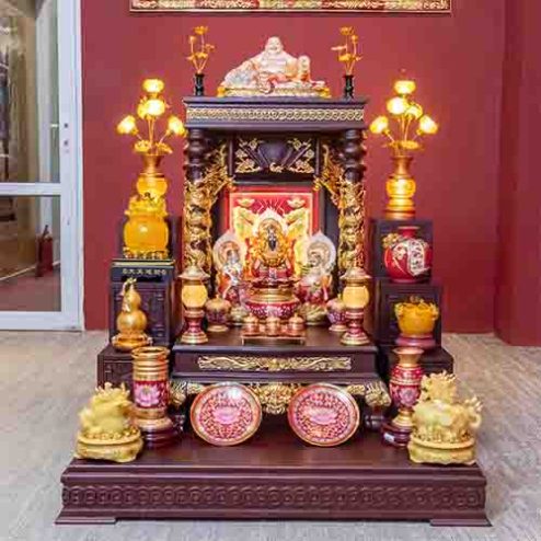 Bàn Thần Tài Thổ Địa Đồ Thờ Hợp Kim TT888