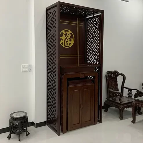 Bàn Thờ Chung Cư Đẹp Mẫu Đơn Giản BTD2229