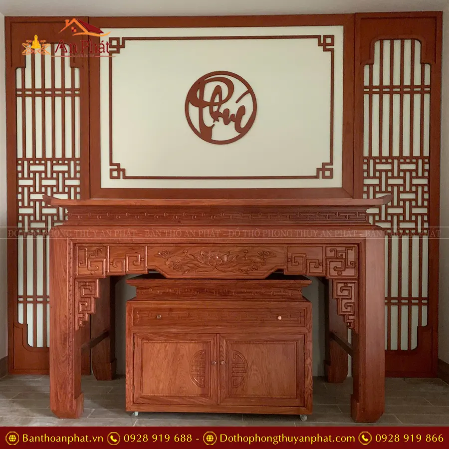 Bàn Thờ Đẹp Gia Tiên Gỗ Hương Đá Cao Cấp BTD2230 11 Bàn Thờ Đẹp Gia Tiên Gỗ Hương Đá Cao Cấp BTD2230