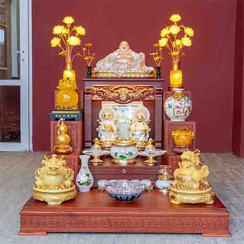Trang Chủ 89 Bàn Thờ Thần Tài Cao Cấp Đồ Thờ Ngọc Hoa Sen TT903