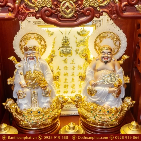 Bàn Thờ Thần Tài Cao Cấp Đồ Thờ Ngọc Hoa Sen TT903 30 ban tho than tai cao cap do tho ngoc hoa sen tt903 10