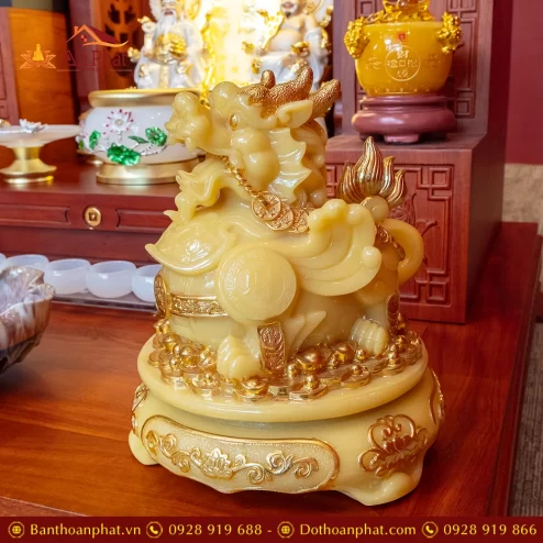 Bàn Thờ Thần Tài Cao Cấp Đồ Thờ Ngọc Hoa Sen TT903 33 ban tho than tai cao cap do tho ngoc hoa sen tt903 13