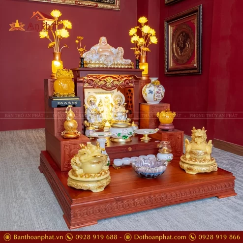 Bàn Thờ Thần Tài Cao Cấp Đồ Thờ Ngọc Hoa Sen TT903 23 ban tho than tai cao cap do tho ngoc hoa sen tt903 3
