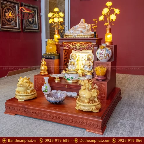 Bàn Thờ Thần Tài Cao Cấp Đồ Thờ Ngọc Hoa Sen TT903 24 ban tho than tai cao cap do tho ngoc hoa sen tt903 4