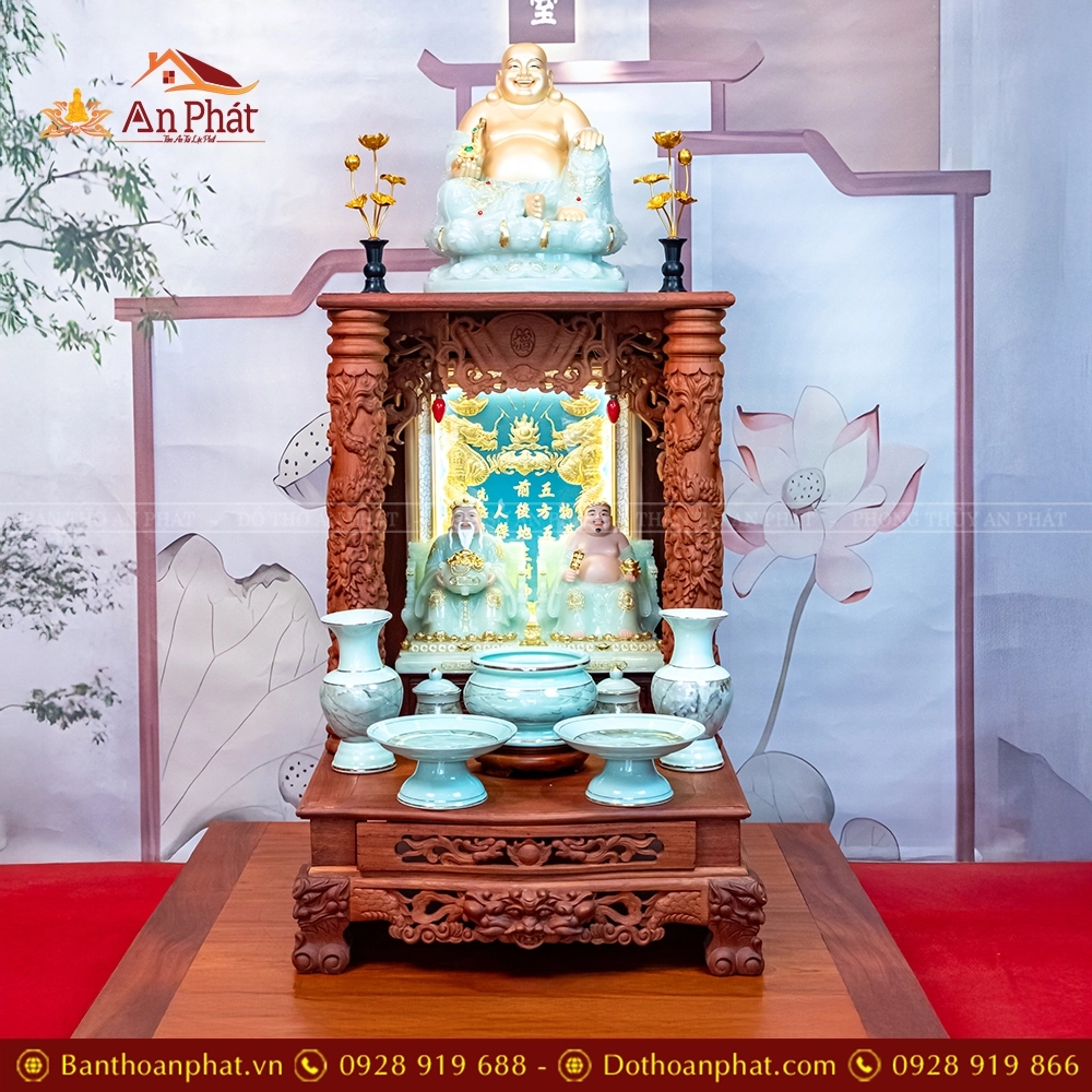 Bàn Thờ Thần Tài Gỗ Hương Đồ Thờ Nhập Khẩu TT904 21 Bàn Thờ Thần Tài Gỗ Hương Đồ Thờ Nhập Khẩu TT904