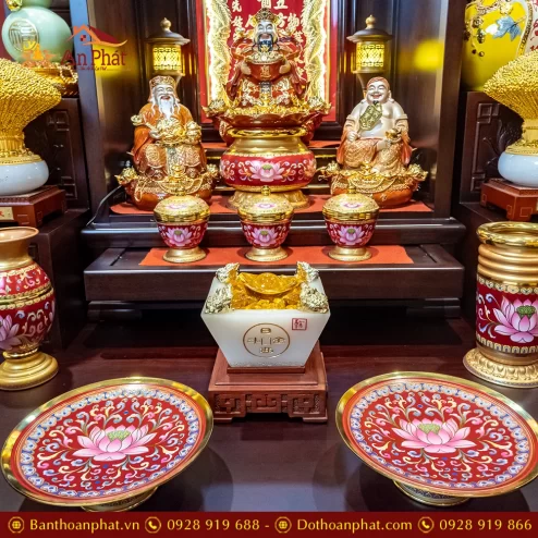 Bàn Thờ Thần Tài Nhập Khẩu Cao Cấp Đủ Đồ Thờ TT882 19 ban tho than tai nhap khau cao cap du do tho tt882 10