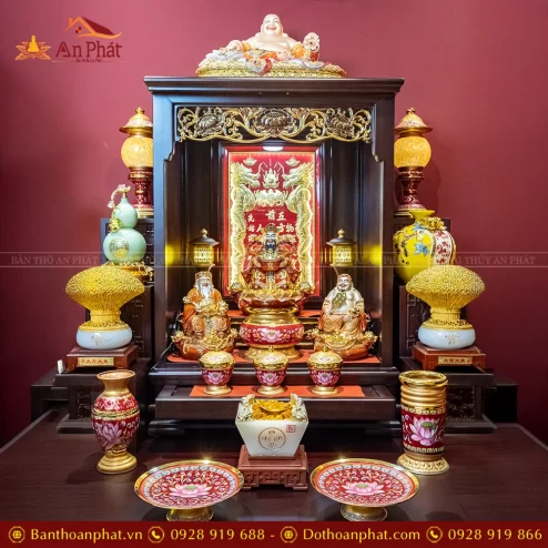 Bàn Thờ Thần Tài Nhập Khẩu Cao Cấp Đủ Đồ Thờ TT882 13 ban tho than tai nhap khau cao cap du do tho tt882 4