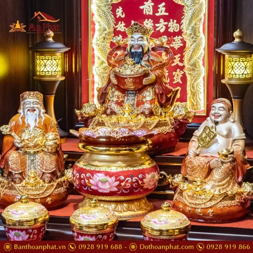 Bàn Thờ Thần Tài Nhập Khẩu Cao Cấp Đủ Đồ Thờ TT882 14 ban tho than tai nhap khau cao cap du do tho tt882 5