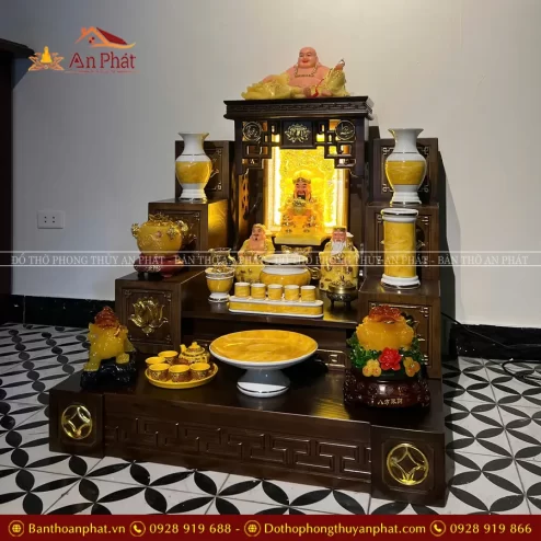 Bàn Thờ Thần Tài Ông Địa Đủ Đồ Thờ TT867 7 ban tho than tai ong dia du do tho tt867 3