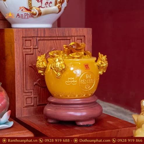 Bàn Thờ Thần Tài Thổ Địa Gỗ Hương Đủ Đồ Thờ TT902 34 ban tho than tai tho dia go huong du do tho tt902 15