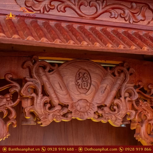 Bàn Thờ Thần Tài Thổ Địa Gỗ Hương Đủ Đồ Thờ TT902 37 ban tho than tai tho dia go huong du do tho tt902 18