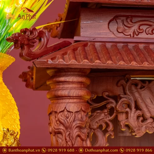 Bàn Thờ Thần Tài Thổ Địa Gỗ Hương Đủ Đồ Thờ TT902 38 ban tho than tai tho dia go huong du do tho tt902 19