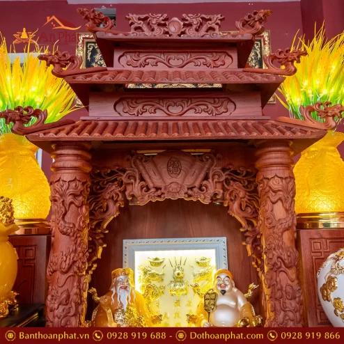 Bàn Thờ Thần Tài Thổ Địa Gỗ Hương Đủ Đồ Thờ TT902 39 ban tho than tai tho dia go huong du do tho tt902 20