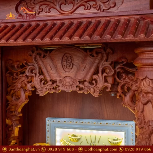 Bàn Thờ Thần Tài Thổ Địa Gỗ Hương Đủ Đồ Thờ TT902 40 ban tho than tai tho dia go huong du do tho tt902 21